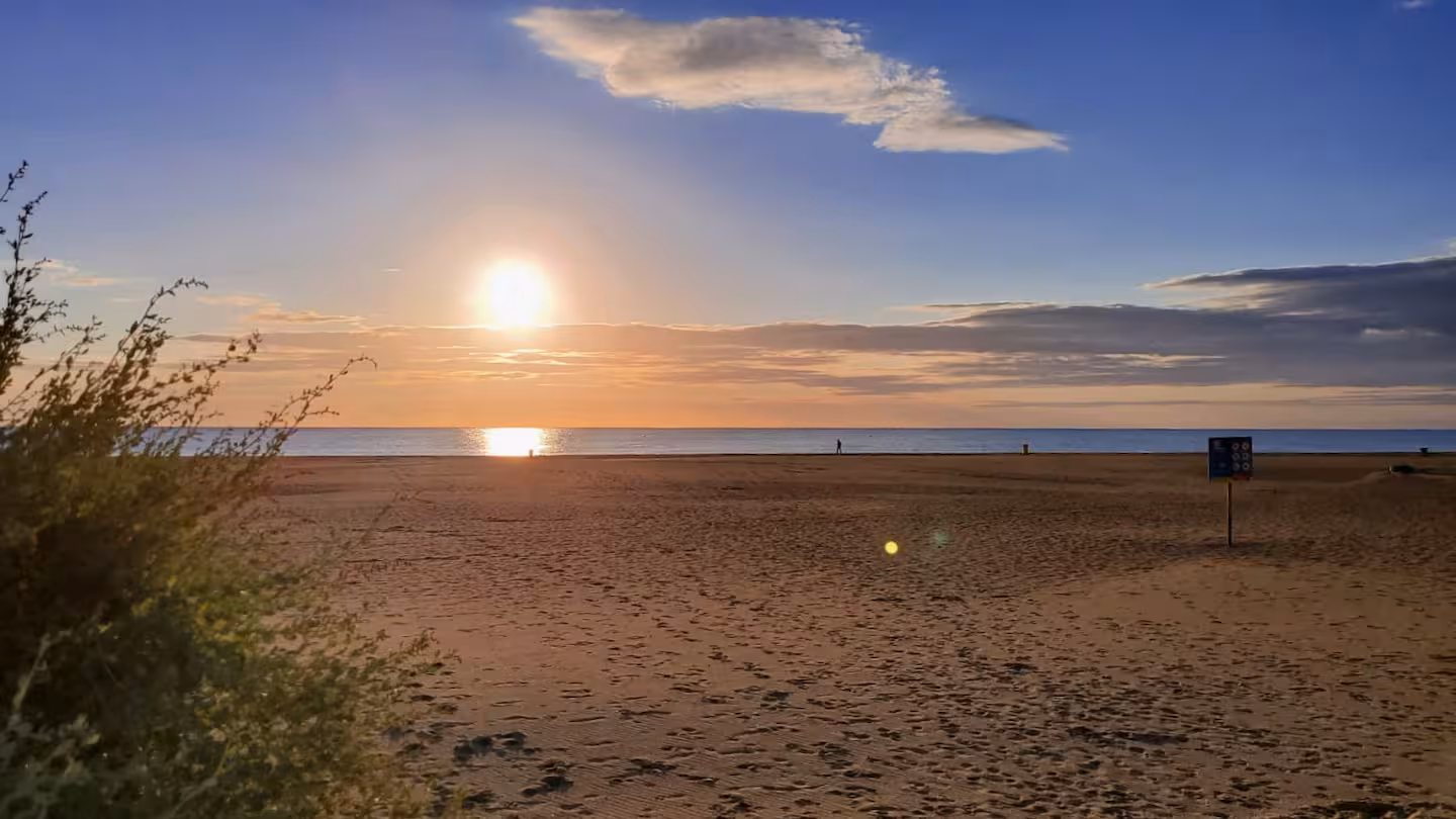Vue sur la Méditerranée à Canet-Plage
